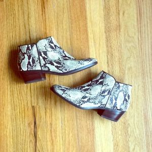 Sam Edelman Snakeskin Bootie